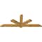 Ekena Millwork Kennewick Rough Sawn Timber Gable Bracket, Western Red Cedar, 60"W x 22"H x 2"D x 4"F, 9/12 Pitch GBW060X22X0204KEN00RWR - alternate 4